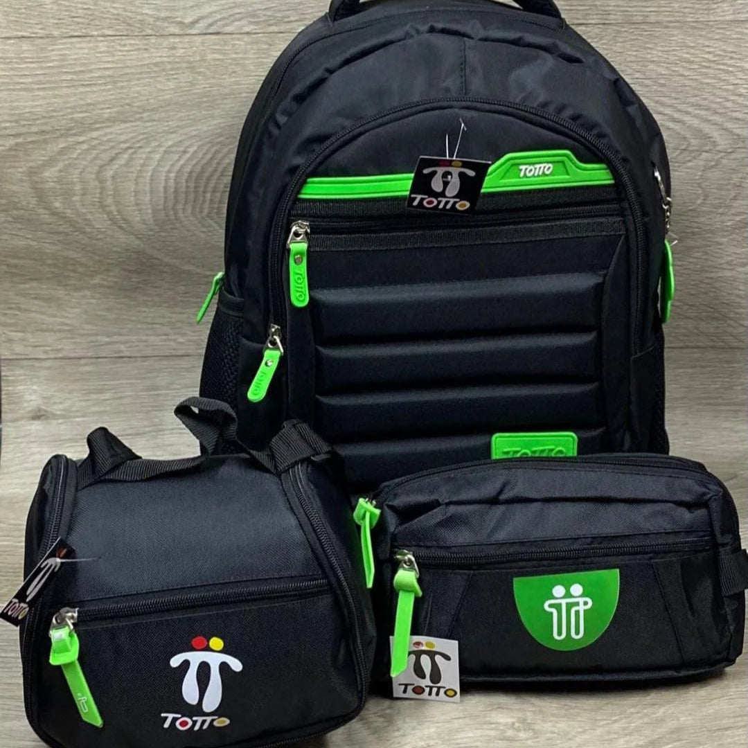 🎒Combo Totto 3X1 – El combo escolar resistente, completo y con estilo ✨