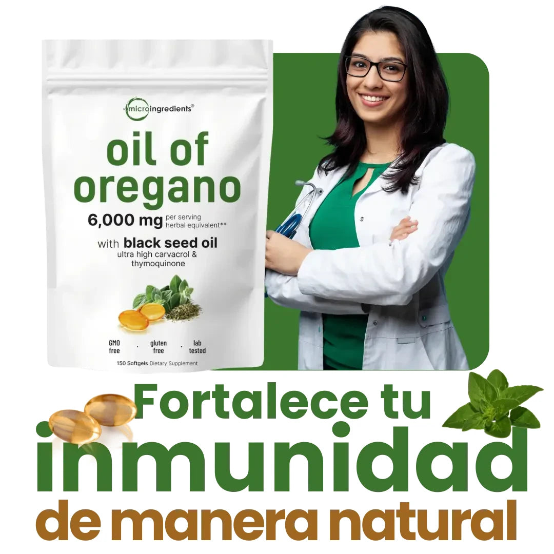 Aceite de Orégano en Cápsulas – Bienestar Natural en Cada Dosis 🌿