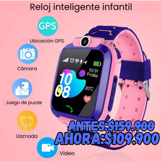 Q12: El Reloj Inteligente Infantil que combina Seguridad y Diversión para tu Hijo.⌚✨
