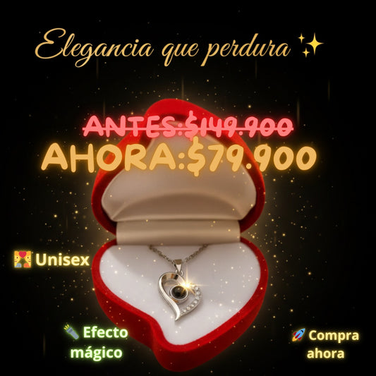 Collar “Te Amo en 100 Idiomas” – El regalo que dice más que mil palabras. 💕💎