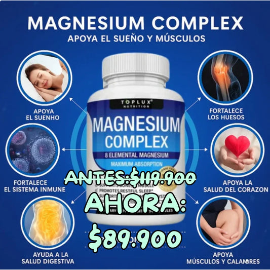 Magnesium Complex: Duerme Mejor, Relájate y Recupera tu Energía. 💪😴
