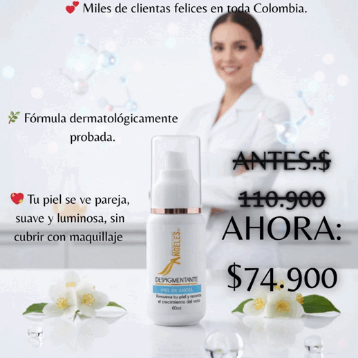 Despigmentante Piel de Ángel 🌸 – Tu piel sin manchas, uniforme y luminosa en pocas semanas ✨