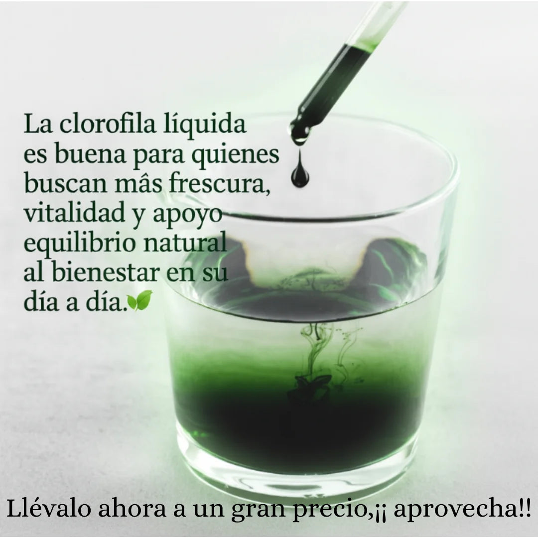 Clorofila Líquida Benevolent – ¡Energía natural y frescura que se siente! 💧✨