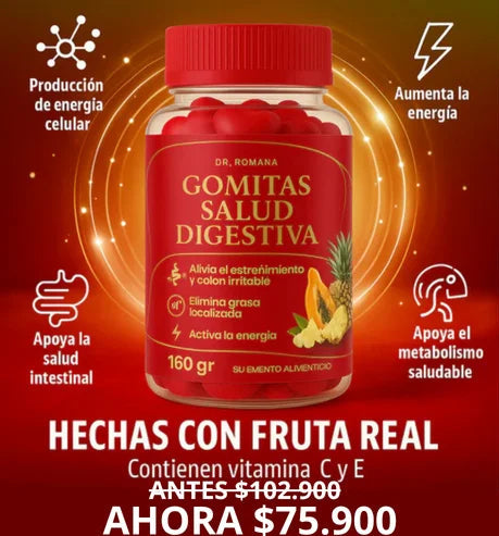 🍓 Gomitas Salud Digestiva: Bienestar natural en un solo bocado