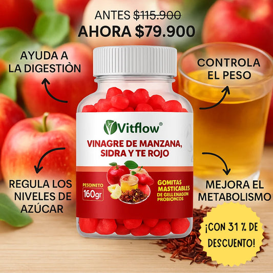 Gomitas de vinagre de manzana - 🍏 Salud, energía y digestión en una sola gomita.