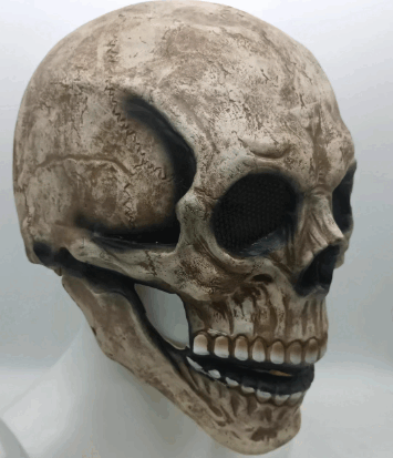 ¡Conviértete en la sensación de Halloween con la Máscara Calavera Realista!🦴👻