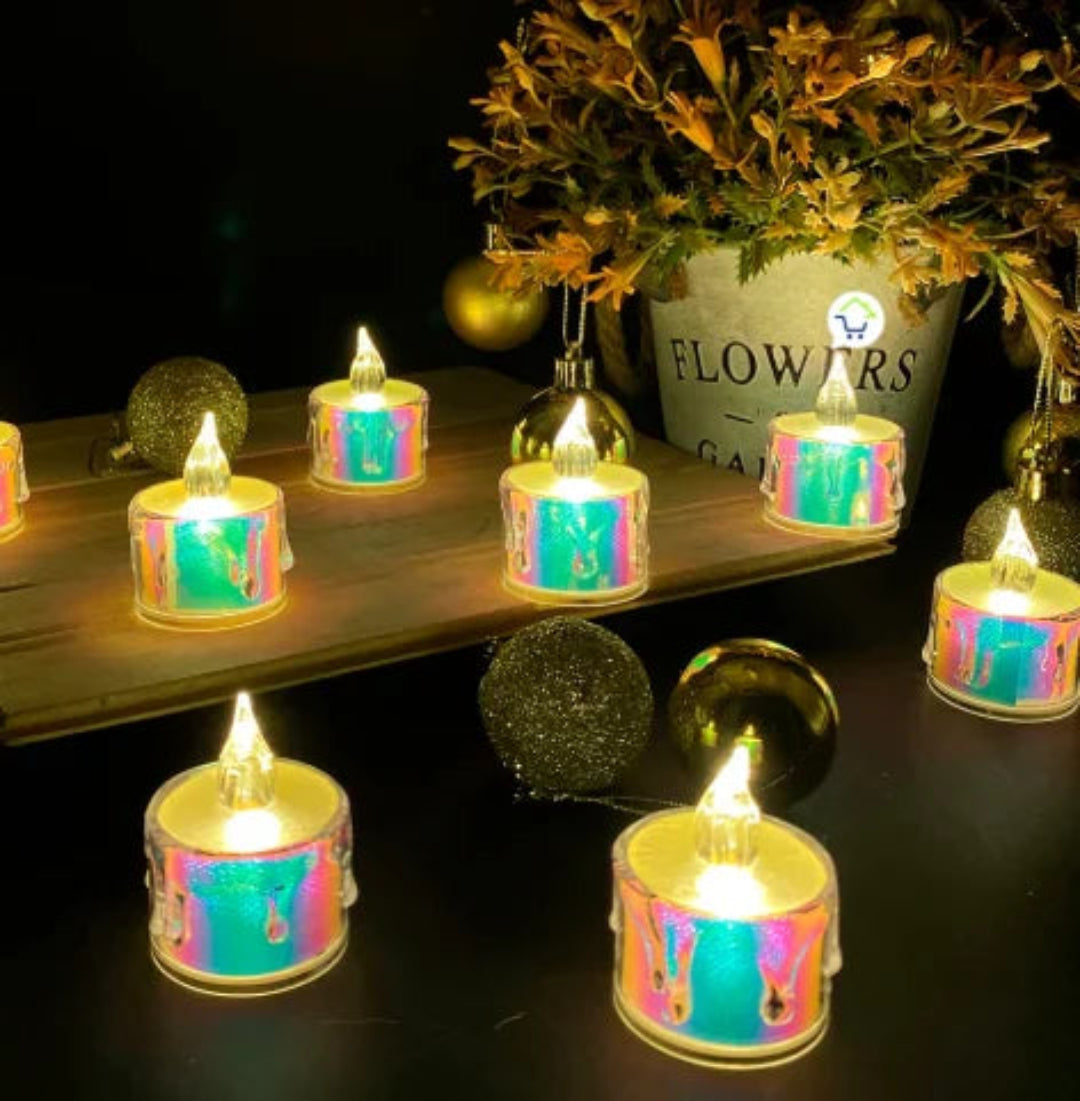 Velas LED x24 – Ilumina tu Hogar con Calidez y Sin Riesgos 🔒✨