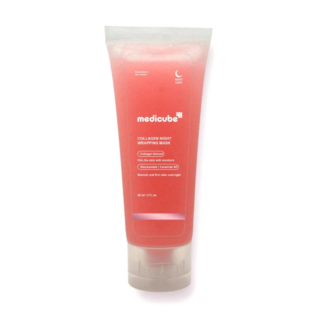 Mascarilla Nocturna de Colágeno Medicube 💖 – Despierta con una piel más firme, suave y radiante