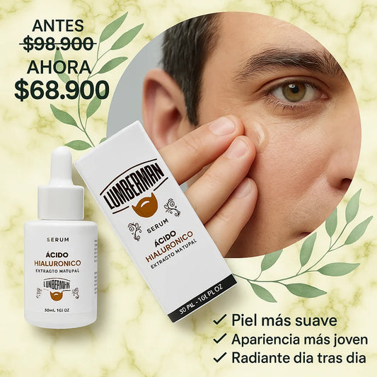 💧 Sérum Ácido Hialurónico For Men – Hidratación que se nota desde la primera gota