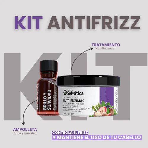 Adiós Frizz ✨ Dúo Nutrienzimas + Ampolleta — Brillo y suavidad desde el primer uso 💆♀️