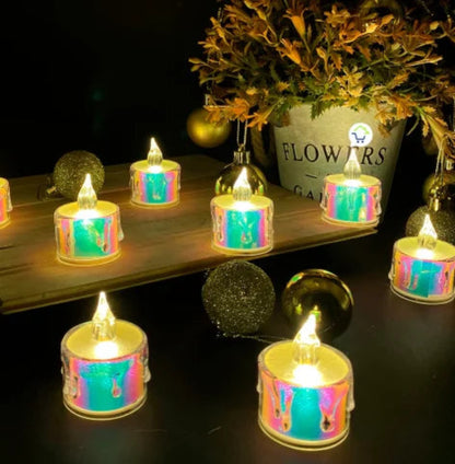 Velas LED x24 – Ilumina tu Hogar con Calidez y Sin Riesgos 🔒✨