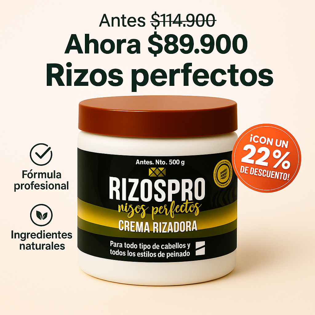 Rizos Pro® – Crema rizadora profesional para rizos definidos y sin frizz 💁‍♀️✨