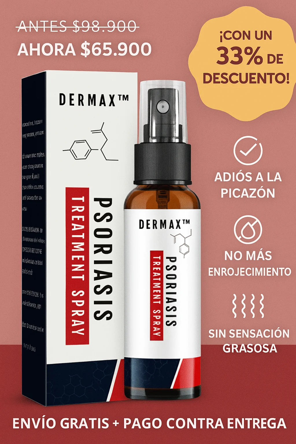 🌿 Alivio Natural y Rápido para la Psoriasis con Dermax®